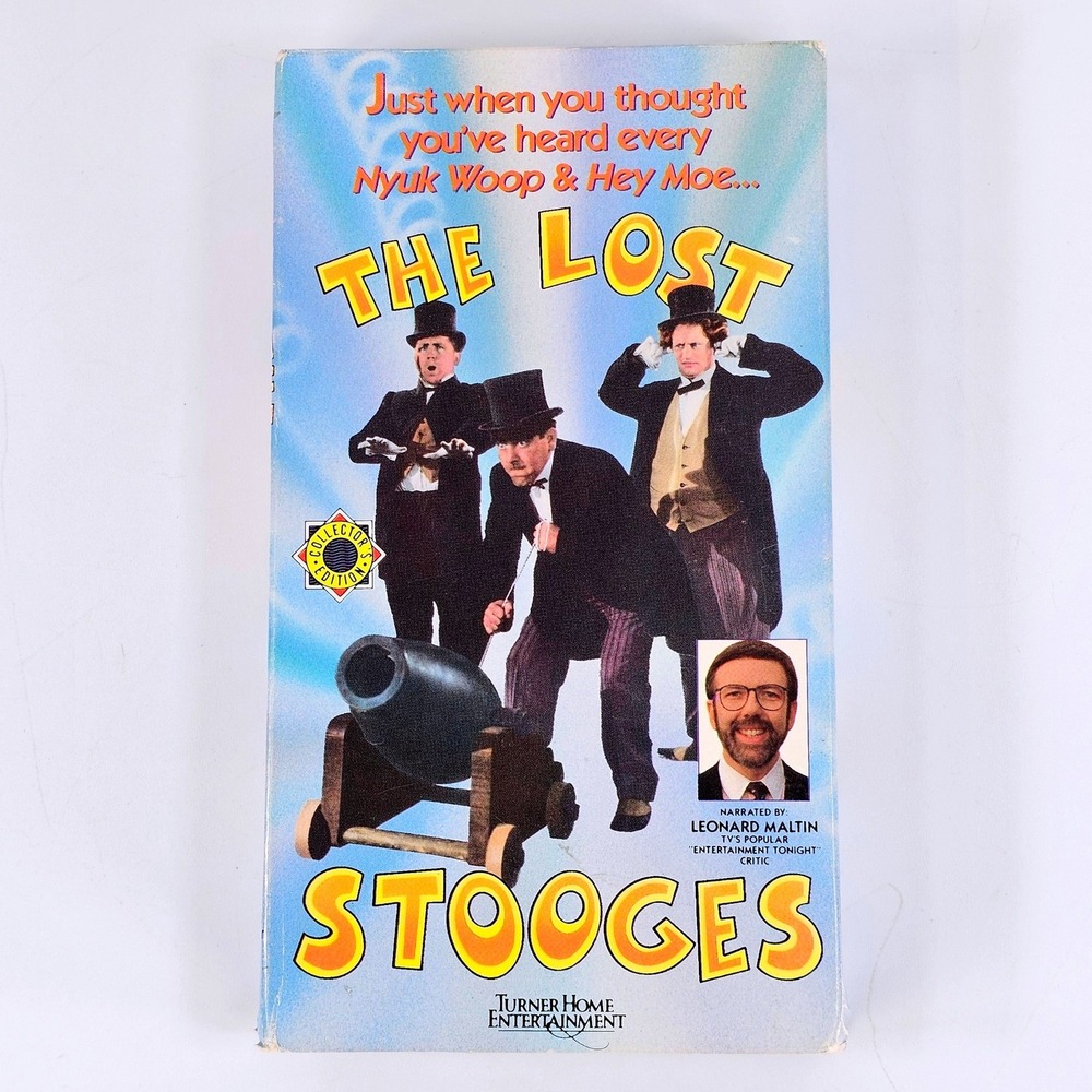 The Lost Stooges VHS Turner Home Entertainment Leonard Maltin 6071 Collector Ed